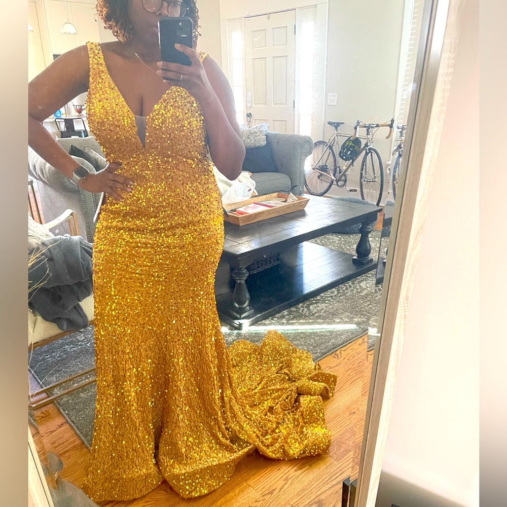 Gold Prom Dress